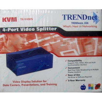 Видеосплиттер TRENDnet KVM TK-V400S (4-Port) в Стерлитамаке, разветвитель видеосигнала TRENDnet KVM TK-V400S (Стерлитамак)