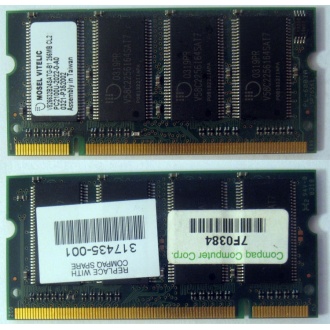Модуль памяти 256MB DDR Memory SODIMM в Стерлитамаке, DDR266 (PC2100) в Стерлитамаке, CL2 в Стерлитамаке, 200-pin в Стерлитамаке, p/n: 317435-001 (для ноутбуков Compaq Evo/Presario) - Стерлитамак
